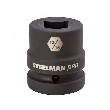 Steelman Pro 1" Drive x 13/16" 4-Point Square Budd Impact Socket 79333